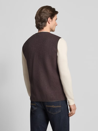 Samsøe Samsøe Kamizelka z zamkiem błyskawicznym Ciemnobrązowy 5