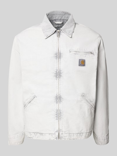 Carhartt Work In Progress Jacke mit Umlegekragen und Reißverschluss Hellgrau 2
