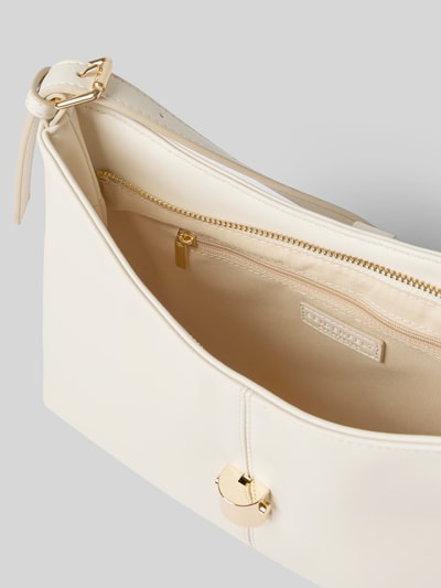 Seidenfelt Handtasche mit Klickverschluss Modell 'LILLA' Ecru 5