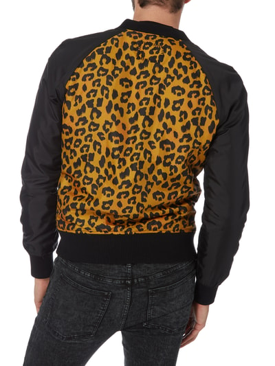 Tigha Bomber mit Leopardenmuster - wattiert Black 5