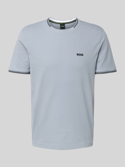 BOSS Green Regular Fit T-Shirt aus Baumwoll-Mix Modell 'TAUL' Rauchblau 2