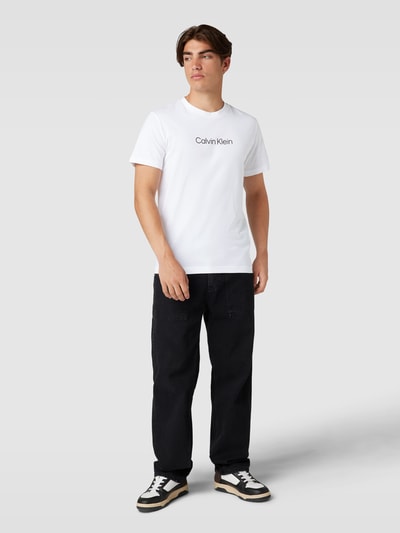 Calvin Klein Underwear T-Shirt mit Label-Print Weiss 1