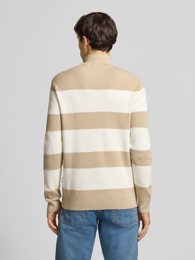 Only & Sons Bluza z kołnierzem o kroju regular fit z mieszanki bawełny model ‘PHIL’ Beżowy 5