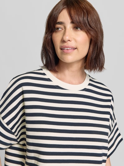Closed Boxy Fit T-Shirt im Allover-Look Marine 3