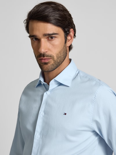 Tommy Hilfiger Regular fit zakelijk overhemd van twill Bleu - 3
