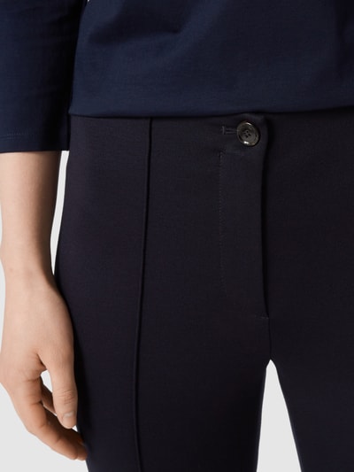 Marc Cain Stoffen broek met elastische band Marineblauw - 3