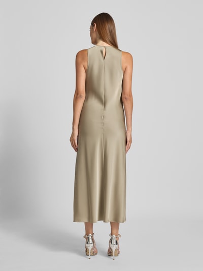 MAX&Co. Cocktailjurk in A-lijn zonder mouwen, model 'KAISER' Olijfgroen - 5