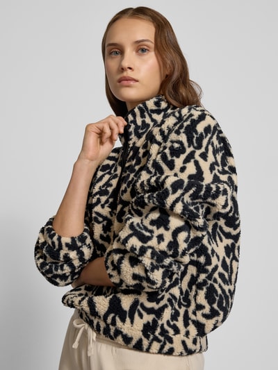 Only Regular fit schipperstrui met all-over motief, model 'NEW DALLAS' Metallic zwart - 3