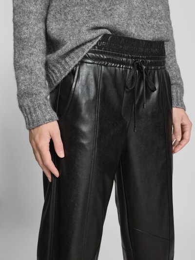 Cambio Stoffhose in Leder-Optik Modell 'EDEN' Black 3