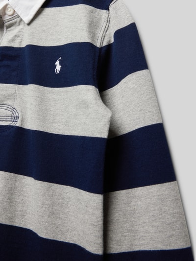 Polo Ralph Lauren Kids Koszulka polo z wyhaftowanym logo Średnioszary melanż 2