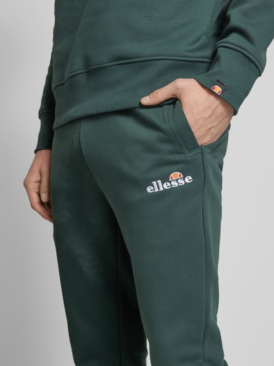 Ellesse Regular Fit Sweatpants mit Label-Stitching Modell 'Nioro' Dunkelgruen 3