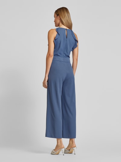 V.M. Jumpsuit met strikceintuur Lichtblauw - 5