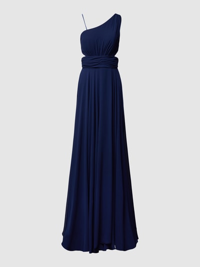 TROYDEN COLLECTION Avondjurk met one shoulder-band Donkerblauw - 2