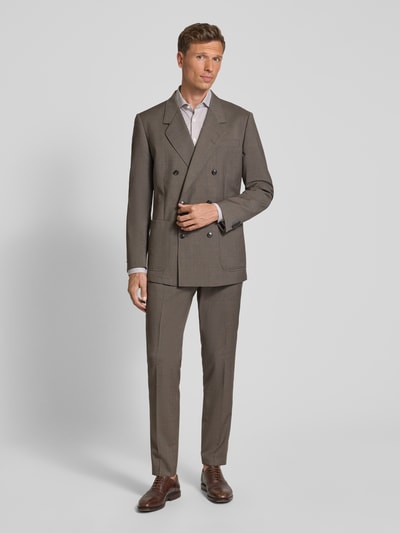 Tiger Of Sweden Wollsakko mit doppelreihiger Knopfleiste Modell 'Jeen' Mittelbraun 1