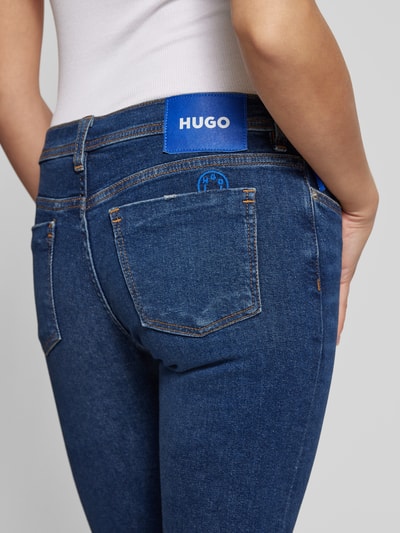 Hugo Blue Jeansy o kroju slim fit z 5 kieszeniami model ‘Getti’ Jeansowy niebieski 3