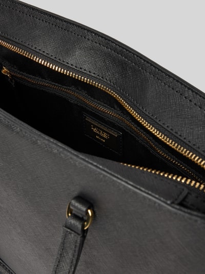 Lauren Ralph Lauren Shopper aus Leder mit Label-Applikation Modell 'KARLY' Black 5