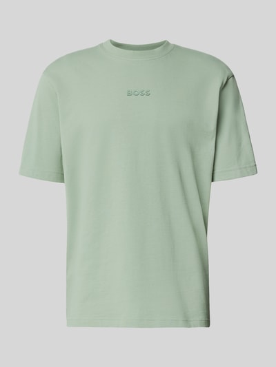 BOSS Green Regular Fit T-Shirt aus reiner Baumwolle Modell 'TEE 10' Mint 2