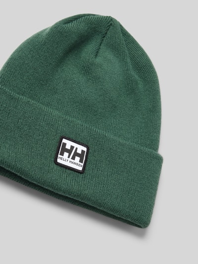 Helly Hansen Beanie met labelpatch Donkergroen - 2