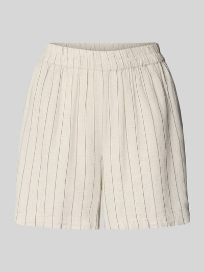 Pieces Szorty o kroju regular fit ze wzorem na całej powierzchni model ‘PIA’ Écru 2