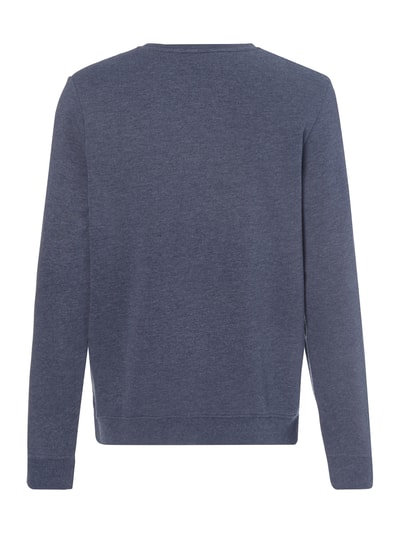 MR. F Sweatshirt mit großem Print Marine Melange 3