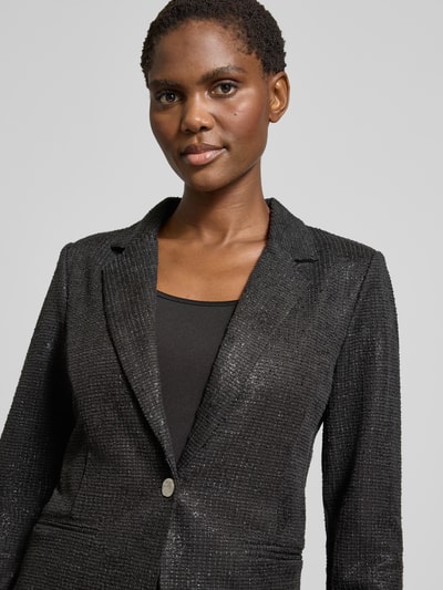 ICHI Slim fit blazer met reverskraag, model 'Kate' Zwart - 3