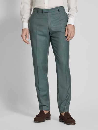 JOOP! Collection Slim Fit Anzughose aus Schurwolle mit Bügelfalten Modell 'Blayr' Gruen 4