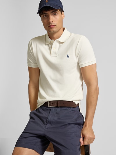 Polo Ralph Lauren Poloshirt mit Label-Stitching Beige Melange 3