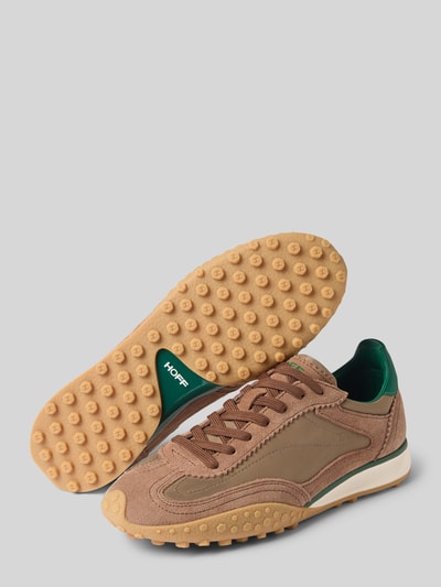 HOFF Sneaker aus Leder mit Label-Detail Modell 'BRIDGE' Dunkelbraun 4