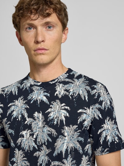 Tom Tailor Regular Fit T-Shirt aus reiner Baumwolle Marine 3