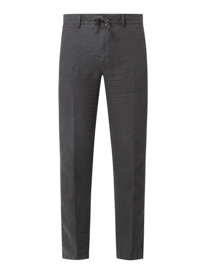 Marc O'Polo Tapered Fit Chino aus Leinen Modell 'Stig' Dunkelgrau 2