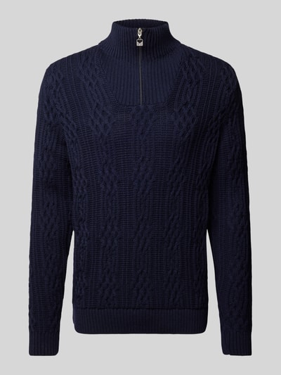 Dale of Norway Wollen pullover met schipperskraag Marineblauw - 2