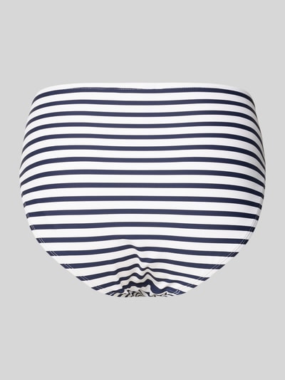 Lauren Ralph Lauren Bikinilbroekje met sierapplicatie, model 'LUXE' Marineblauw - 3