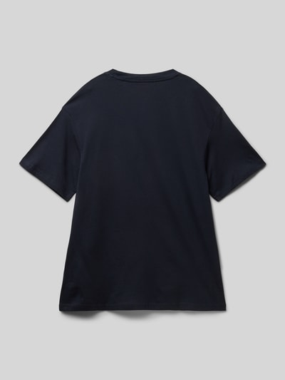 Jack & Jones T-shirt met labelprint, model 'ESTAR' Marineblauw - 3