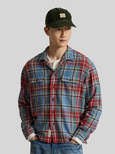 Polo Ralph Lauren Regular Fit Flanellhemd mit Brusttaschen Marine 4