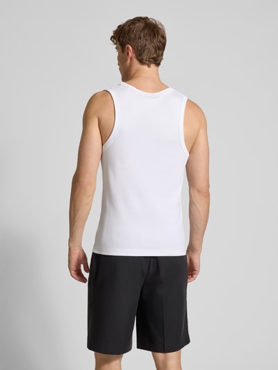 Les Deux Tanktop mit Label-Stitching Modell 'Arthur' Weiss 5