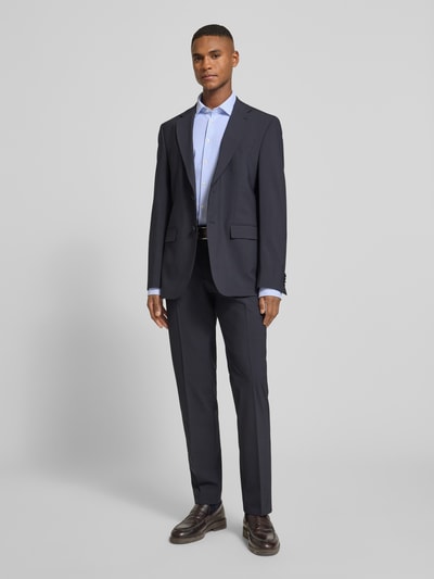 Jake*s Super slim fit zakelijk overhemd met kentkraag Bleu - 1