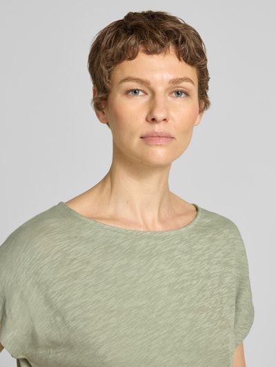 Marc O'Polo Relaxed Fit T-Shirt aus reiner Baumwolle Hellgruen 3
