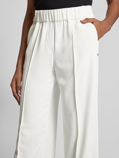 Marc Cain Stoffen broek met elastische band Offwhite - 3