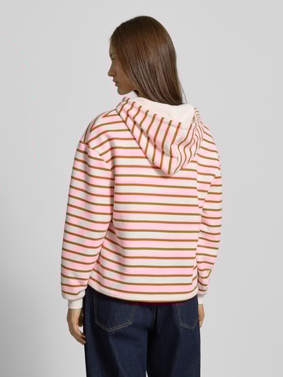 Pieces Loose Fit Hoodie aus Baumwoll-Mix Modell 'CHILLI' Rot Melange 5