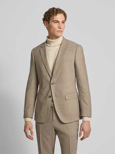 BOSS Slim Fit Anzug aus Schurwoll-Mix Modell 'H-HUGE-2Pcs-253' Beige 4