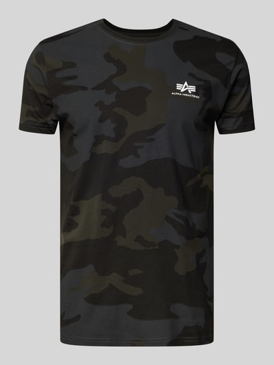 Alpha Industries T-Shirt mit Label-Print Black 2