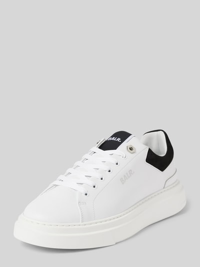 Balr. Sneakers van leer met labelprint, model 'Game Day' Wit - 1