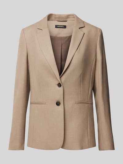 More & More Blazer met paspelzakken Taupe - 1