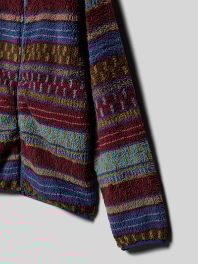 s.Oliver RED LABEL Kurtka polarowa o kroju regular fit z kapturem Bordowy 2