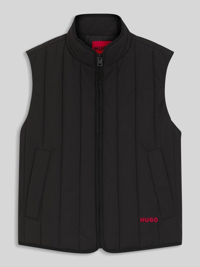 HUGO Regular fit bodywarmer met logopatch model 'BRENO2611' Zwart - 2