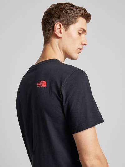 The North Face T-Shirt mit Label-Print Black 3