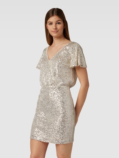 Paradi Cocktailkleid mit Paillettenbesatz Gold 4