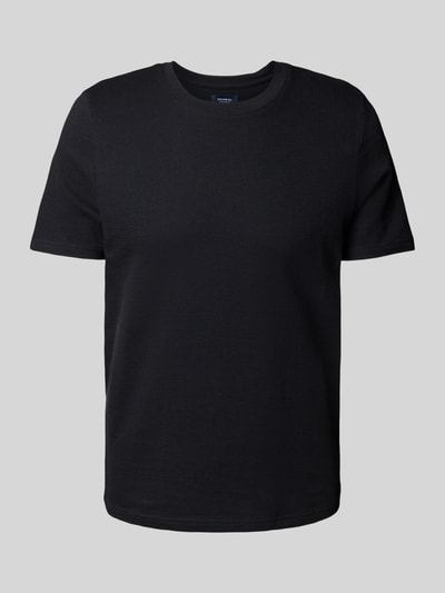 MCNEAL T-Shirt mit geripptem Rundhalsausschnitt Black 2