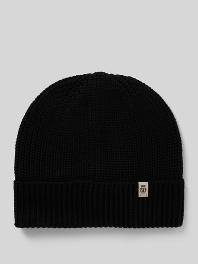 Roeckl Beanie mit Label-Detail Modell 'Pure Merino' BLACK 1