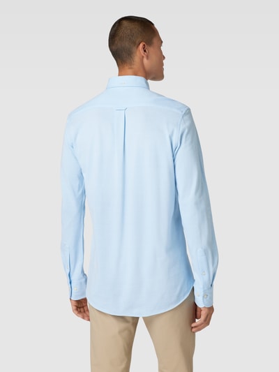 Gant Regular Fit Freizeithemd mit Button-Down-Kragen Modell 'PIQUE' Bleu 5